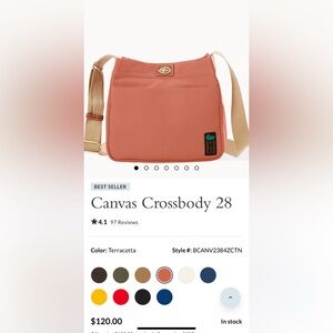 Dooney & Bourke Terracotta Canvas Crossbody Bag